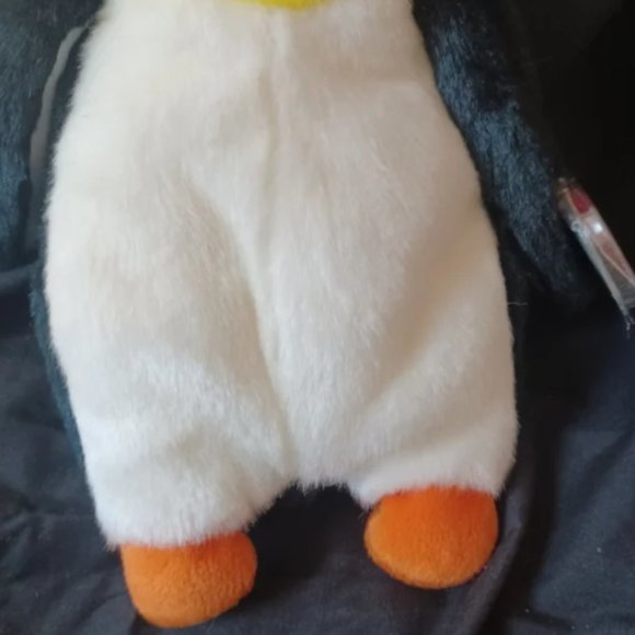 Ty Large Plush Beanie Buddy tylon Waddle the Penguin rare vintage 1998 - Picture 2 of 9